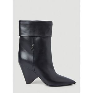 SAINT LAURENT Niki Monogram Boots in Black